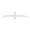 Ekena Millwork Bellingham Architectural Grade PVC Gable Bracket, 96"W x 20"H x 6"D x 6"F, 5/12 Pitch GBP096X20X0606BEL00 - alternate 3